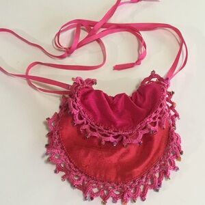 Pure Silk w/ Silk Crochet and Beading NEW